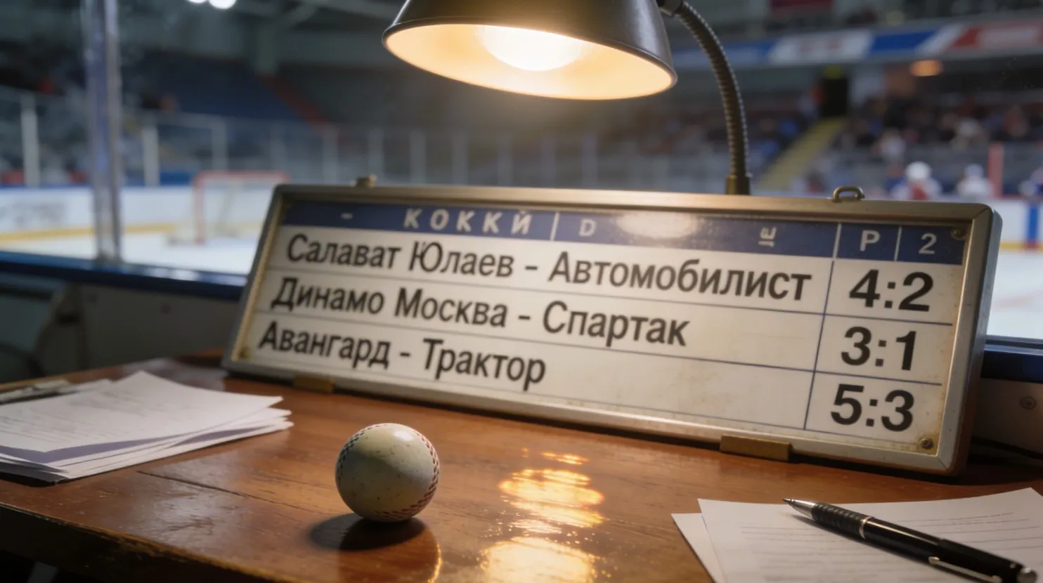 Результаты хоккейных матчей