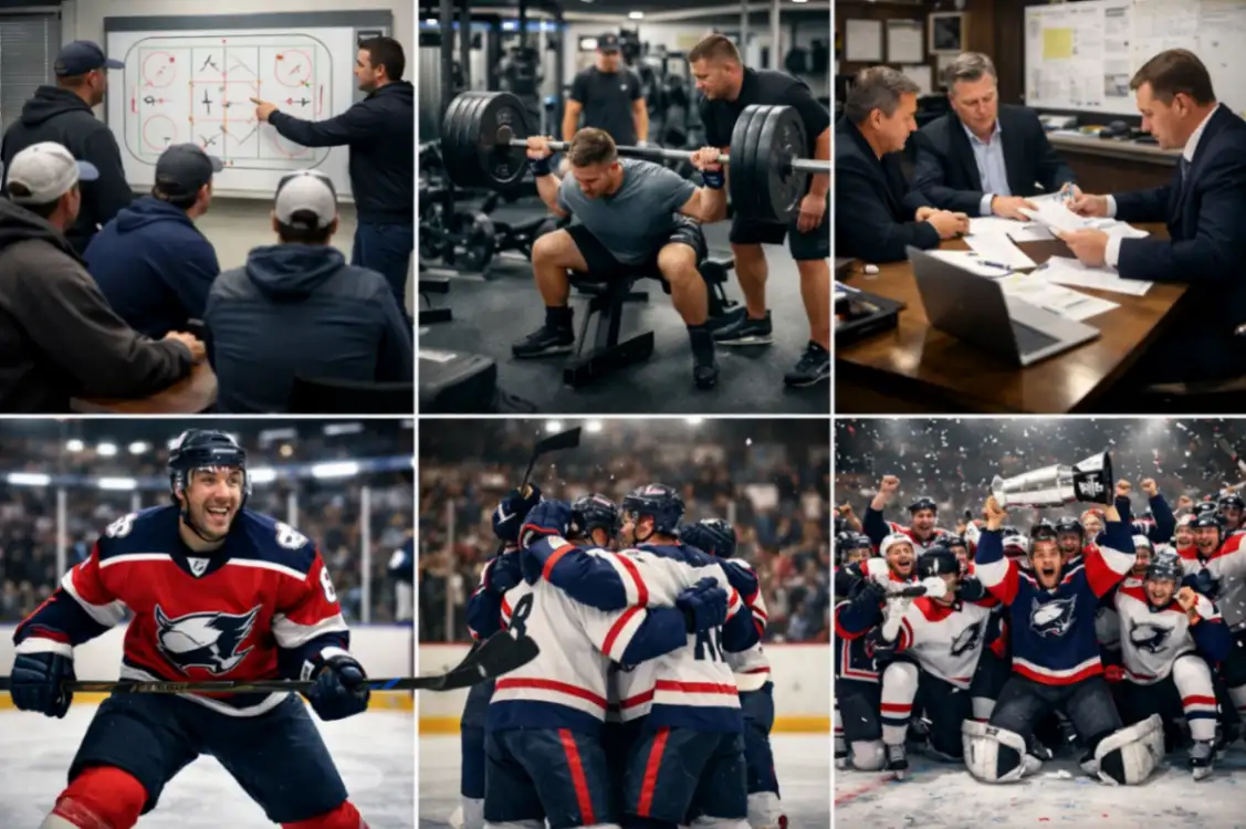 Конкурентоспособная хоккейная команда за сезон